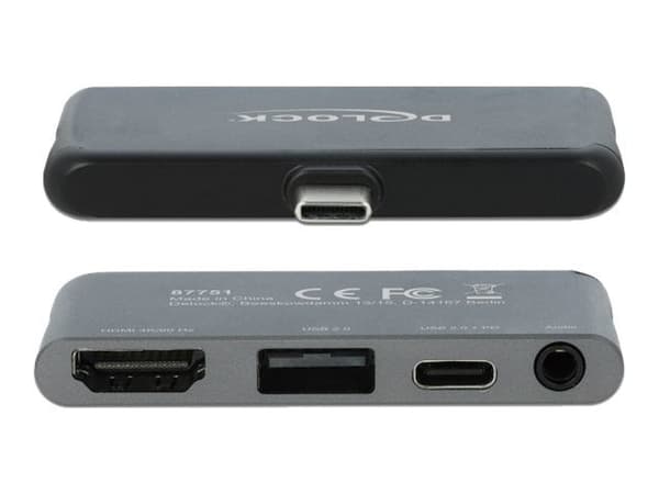 Delock Mini - Dockningsstation - USB-C - HDMI