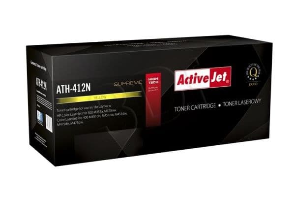 Activejet ATH-412N, 2600 sidor, Gul, 1 styck