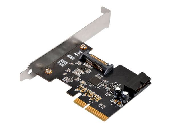 SilverStone ECU04-E - USB-adapter - PCIe 2.0 x2 lavprofil - USB 3.1