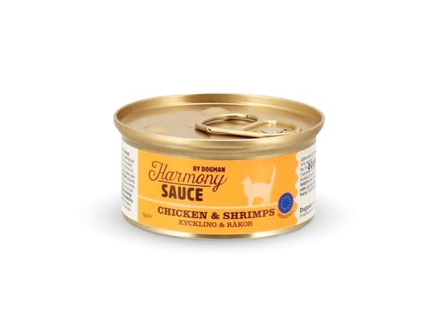 Harmony Vådfoder til kat i sauce med kylling/rejer 70g
