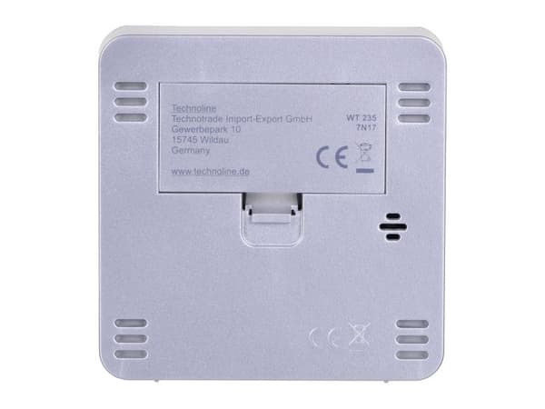 Technoline WT 235, Digital väckarklocka, Silver, °C, AAA, 80 mm, 80 mm