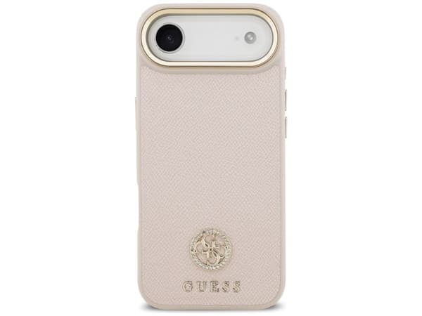 Guess Grained Strass Logo MagSafe iPhone Air Case - Pink