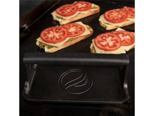 Blackstone 5553EU, Burgerpresse, Sort, Grill, Støpejern, Plast, Rektangulær
