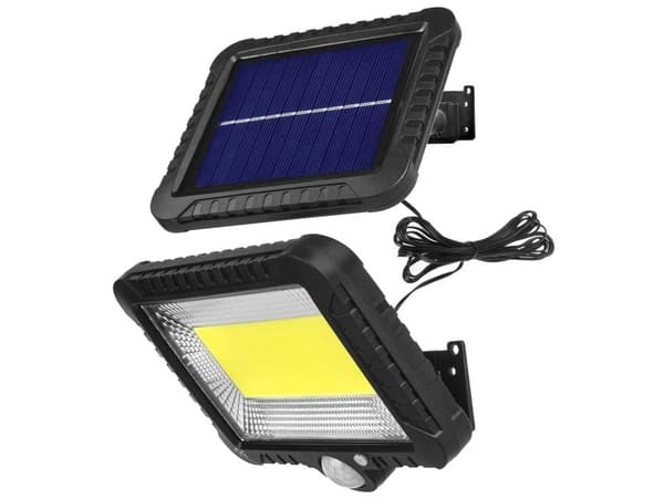 Solcells-vägglampa LED Maclean MCE438 med sensor