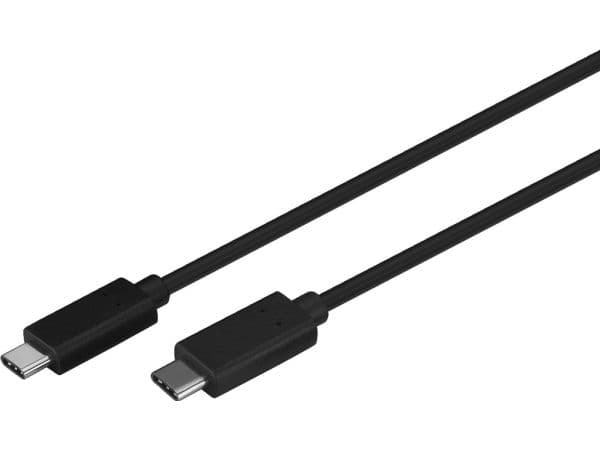 Goobay 67976, 1 m, USB C, USB C, USB 2.0, Hane/Hane, Grå