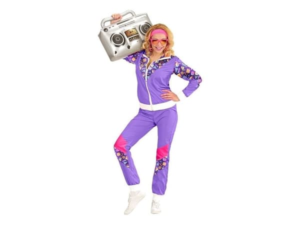 80-luvun violetti lenkkipuku