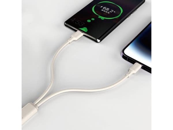Dudao L7SCL USB-C - Lightning 30W 2m kabel - beige