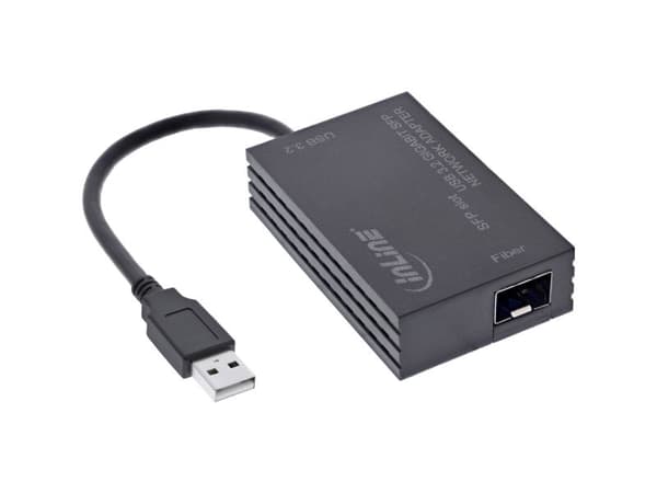 InLine 66659N, Langallinen, USB, Kuitu, 1000 Mbit/s