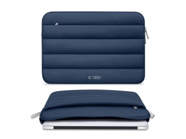 Tech-Protett fluffy laptopveske 13-14 - navy blue