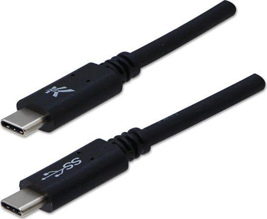 USB-kabel Logo USB-C - USB-C 1 m sort