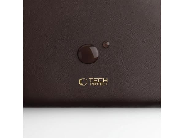 Tech-Protect fleece-laptoptväska 13-14" - brun