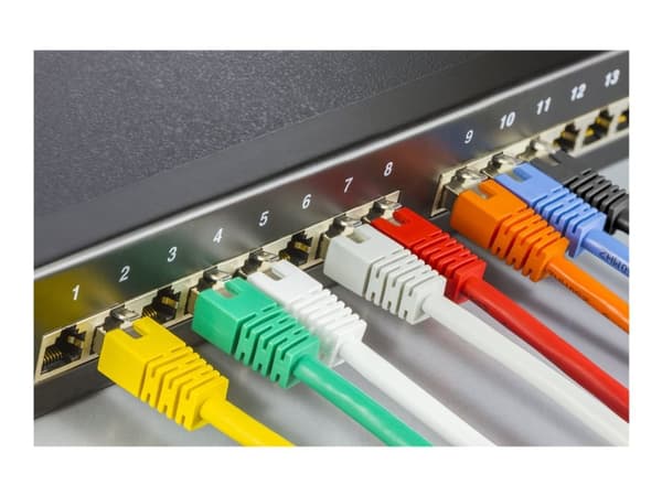 DELTACO F/UTP Cat6 patchkabe, LSZH,l 0.5m, grå
