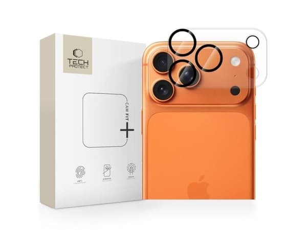 Tech-Protect CAM FIT+ kamerabeskyttelse til iPhone 17 Pro klar