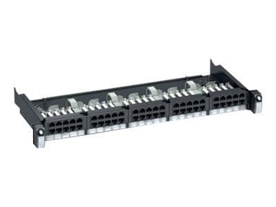 LexCom VDIG141501 - Patch-panel - mörkgrå, RAL 7016 - 1U - 19" - 50 portar