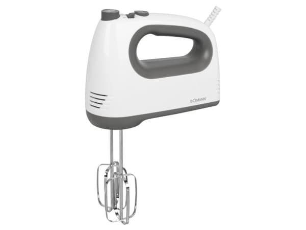 Bomann HM 6054 CB - Håndmikser - 400 W - hvit/grå