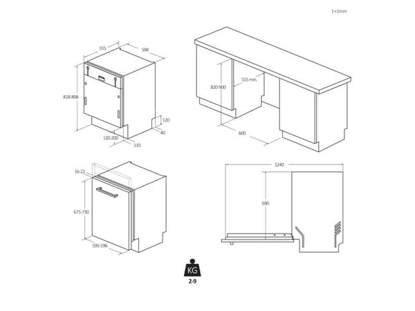 Haier Z096865 - Diskmaskin - Vit