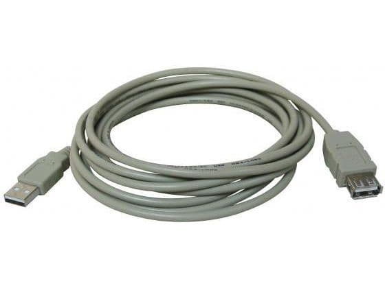 USB-kabel USB-A til USB-A 1,8 m hvit (17058)