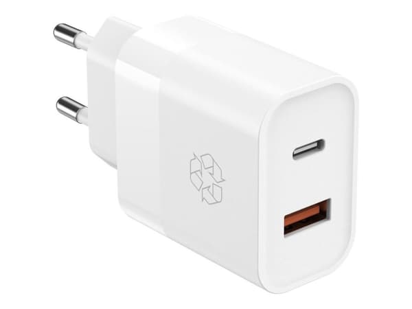 ËSSENTIALS 30W USB-A - USB-C power adapter
