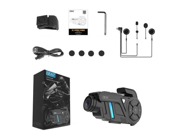 EJEAS K1Pro motorcycle intercom with recorder