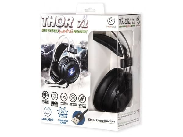 Stereoheadset för spelare Rebeltec THOR