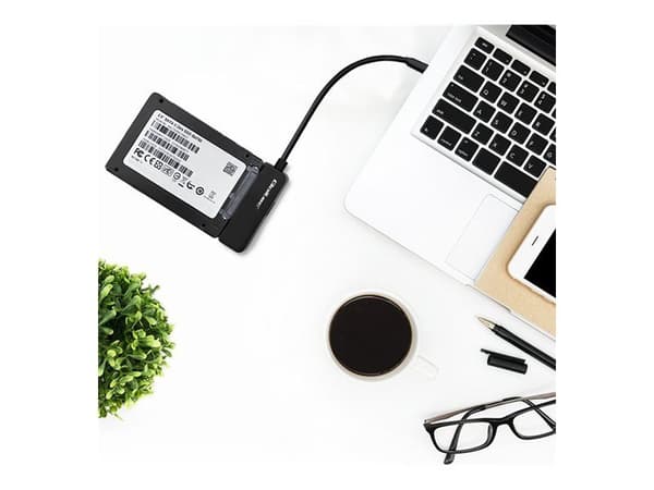 Qoltec SATA-sovitin | 2,5" SSD HDD-sovitin | USB-C | Super speed 5Gb/s | 2TB | 19cm