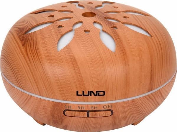 LUND luftfukter 500 ml / tre med pilot / duftdiffuser