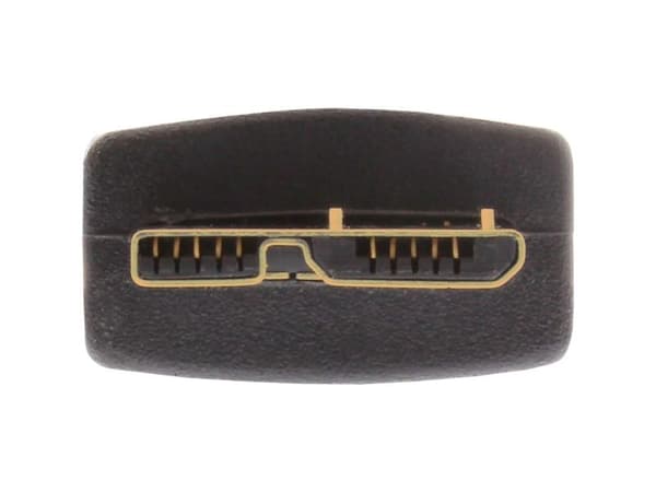 InLine 35410, 1 m, USB A, Micro-USB B, USB 3.2 Gen 1 (3.1 Gen 1), 5 Gbit/sek., Sort