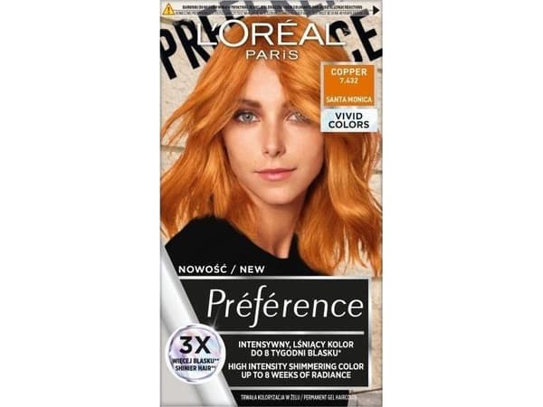 L’Oréal Paris Preference Vivid Colors hårfärg 7.432 Cooper