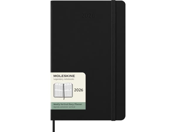 Classic Hard 12M Weekly Vertical Large Black 2026