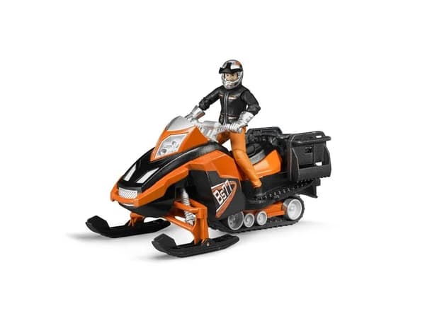 Bruder Snescooter med chauffør og tilbehør legetøj