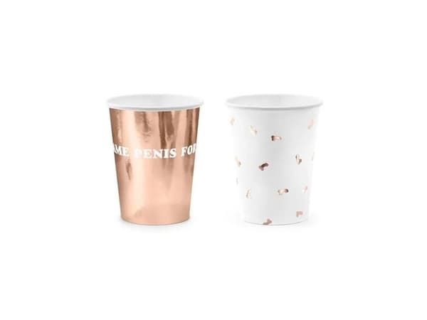 Penis pappersmugg, roséguld