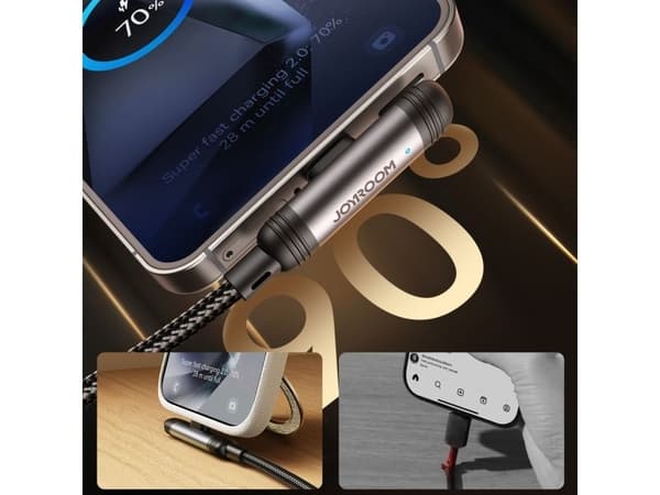USB Joyroom USB-C til USB-C-kabel 1,2 m (svart)