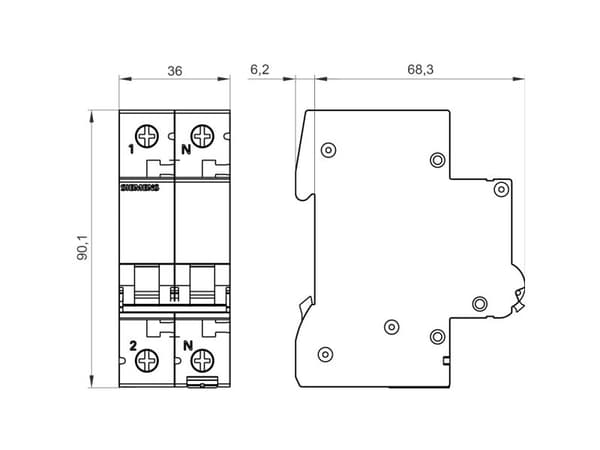 Siemens 5SL6506-6, IP20