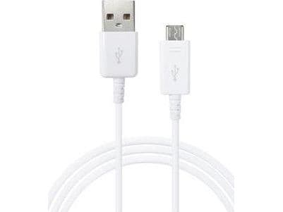 Samsung USB/microUSB, 0,9 m, Micro-USB A, USB A, USB 2.0, Hankjønn/hankjønn, Hvit
