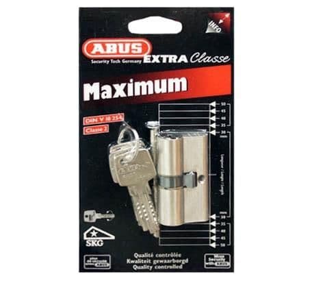 ABUS låscylinder D6 30/35 mm nickel 5K