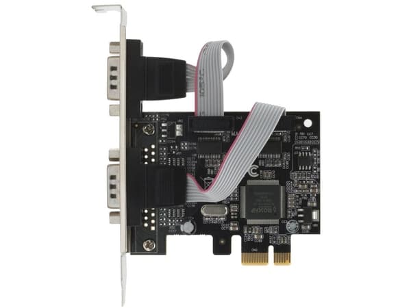 PCIe-kort 2S Seriell RS-232 inkl.LowProfilBracket,MosChip MSC9901