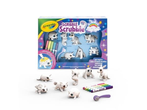 Crayola Scribble Scrubbie Unipets m/7 kjæledyr