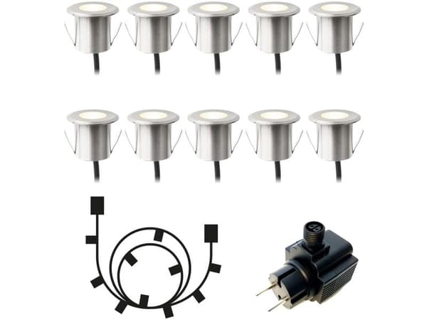 Dexter Decklight 10-pk. startpakke i sølv