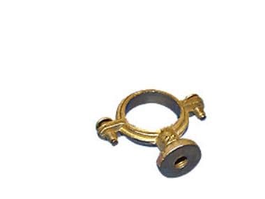 Rørbærer messing med vægflange 22 mm