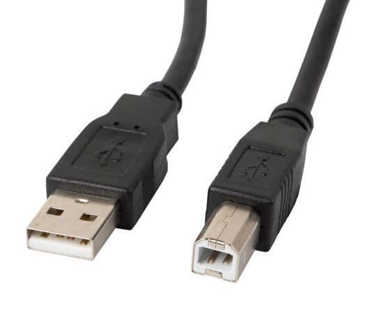 Lanberg - USB-kabel - USB (hann) til USB-type B (hann) - USB 2.0 - 1 m - svart