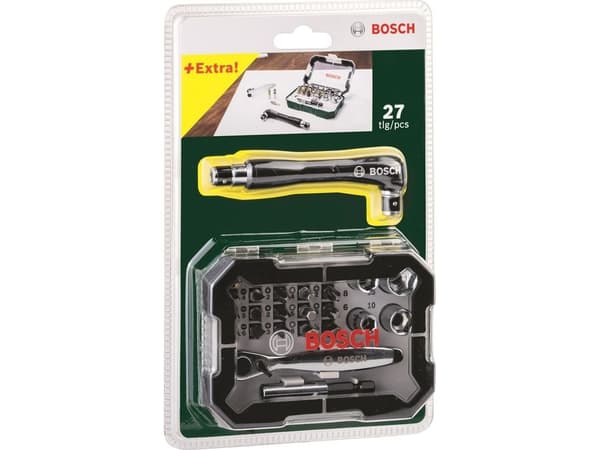 Bosch 26 deler bits-set med skrutrekker