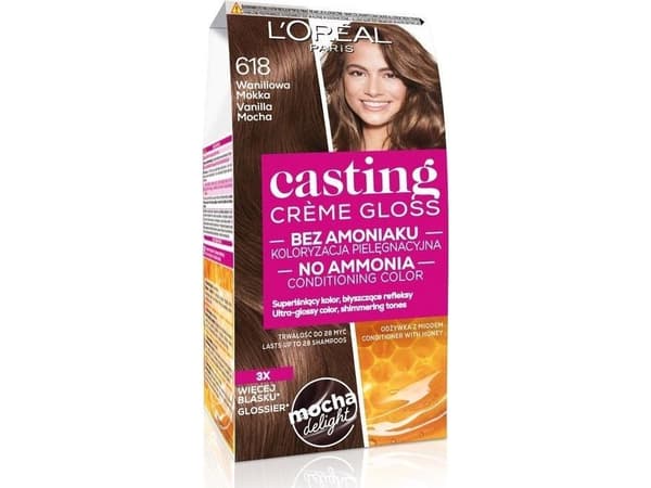 L'Oreal Casting Creme Gloss hårfärg 618 Vanilla Mocha