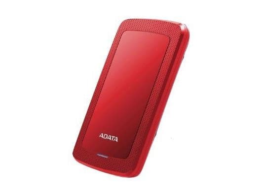 ADATA HV300 - Harddisk - 1 TB - ekstern (bærbar) - USB 3.1 - 256-bit AES - rød