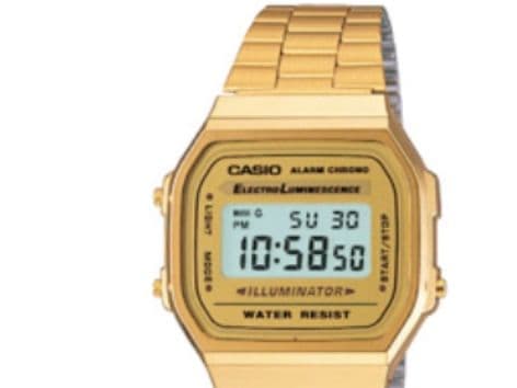 Casio A168WG-9WDF, Vattentät, Elektronisk