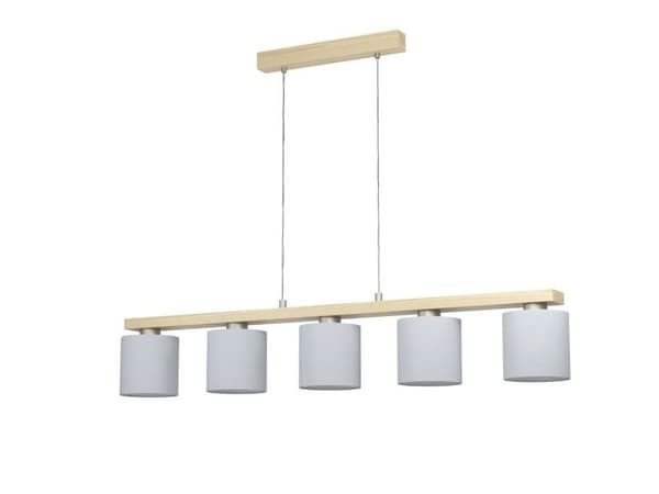 EGLO CASTRALVO långbord E27 5L BS/TRÄ/VIT
