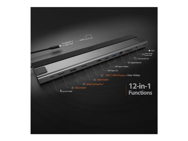 J5 Usb4 Triple 4K Display Docking Station