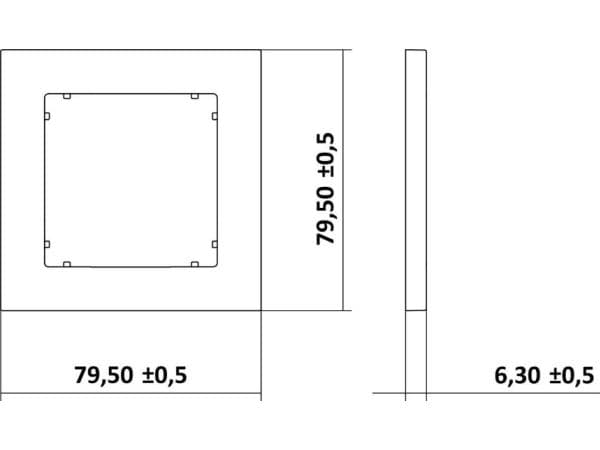Karlik MINI enstaka ram vit (MR-1)