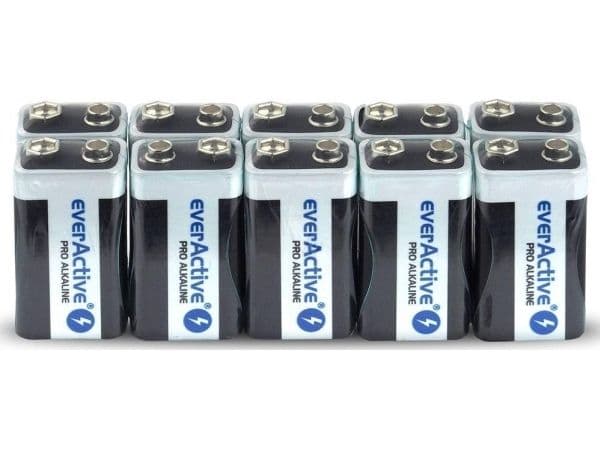 EverActive 6LR61PRO alkaliske batterier (x 10)