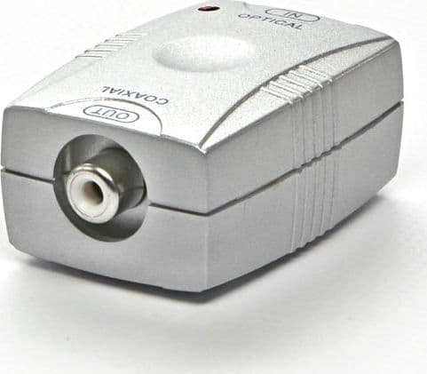 Adapter AV Red Fighter Toslink - RCA (Cinch) silver