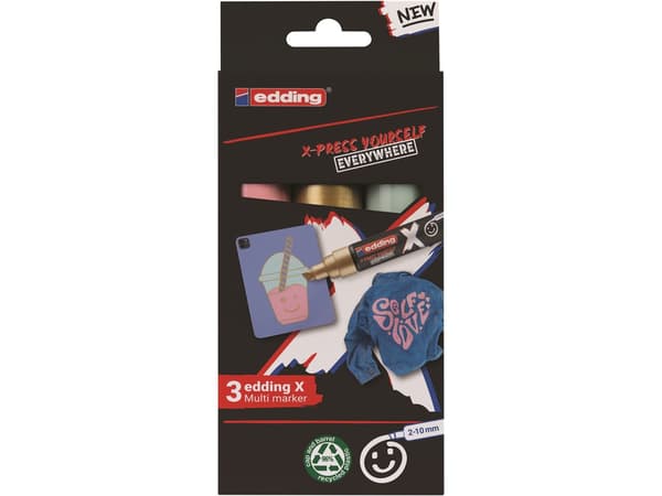 Multimarker e-6900 EDDING, pastellfärger, 3 st.